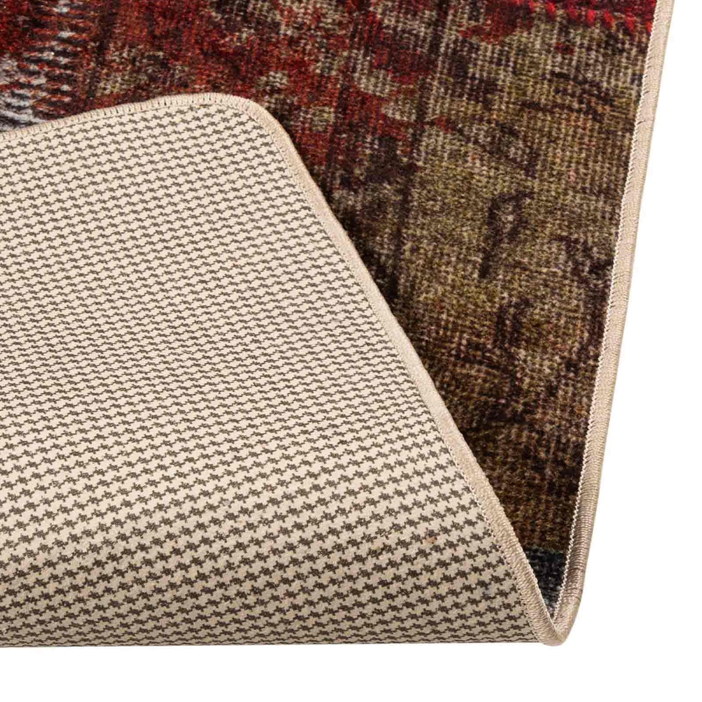 Rug Runner MARSA Multicolour 50 x 250 cm Polyester and PVC