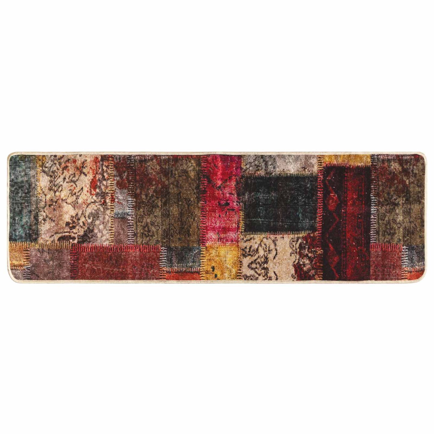 Rug Runner MARSA Multicolour 80 x 250 cm Polyester and PVC