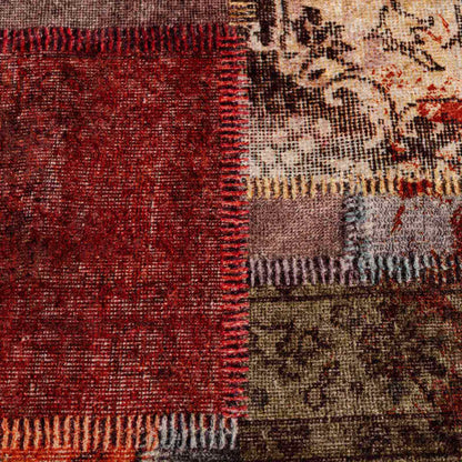 Rug Runner MARSA Multicolour 100 x 250 cm Polyester and PVC
