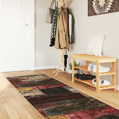 Rug Runner MARSA Multicolour 100 x 350 cm Polyester and PVC