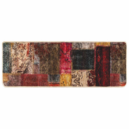 Rug Runner MARSA Multicolour 100 x 350 cm Polyester and PVC