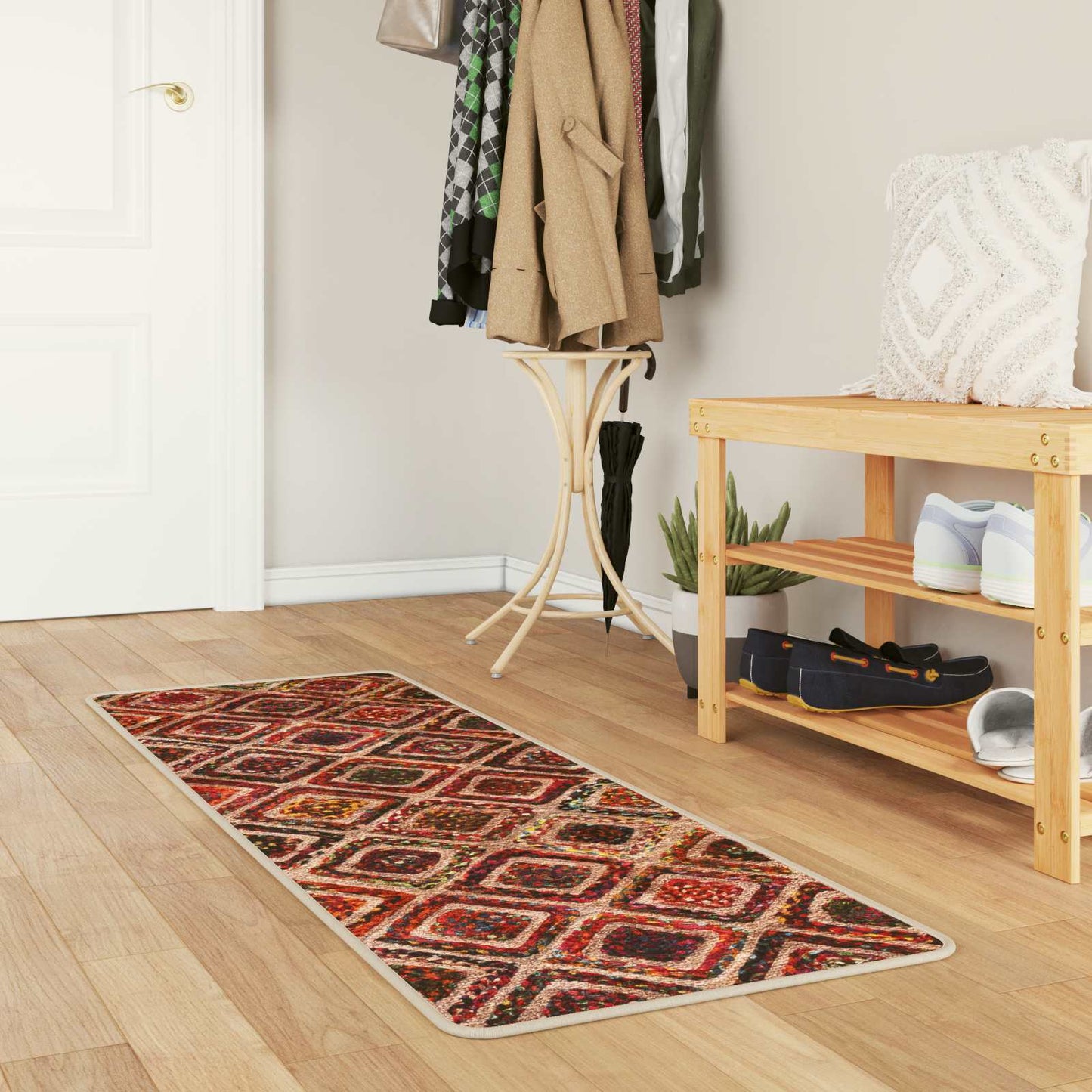 Rug Runner MARSA Multicolour 50 x 200 cm Polyester and PVC