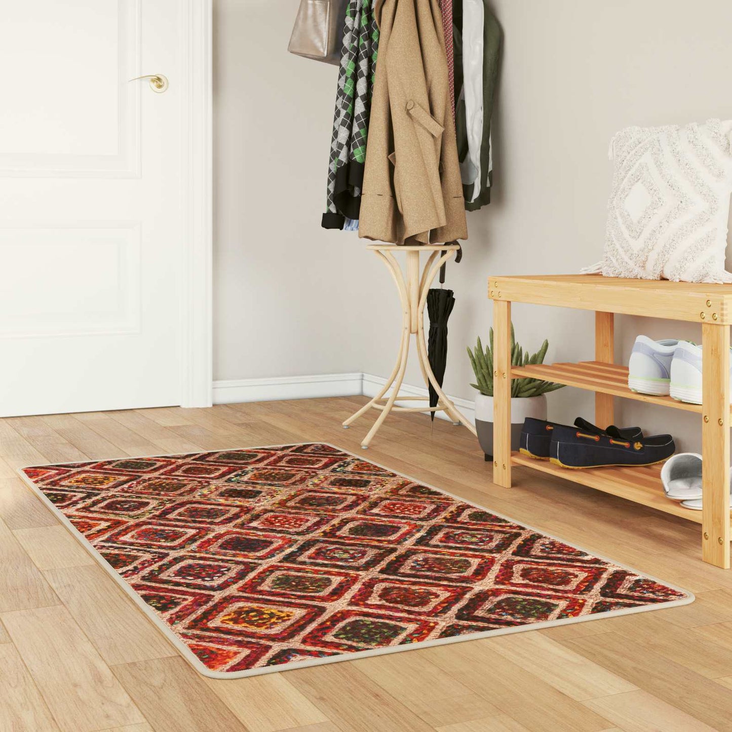 Rug Runner MARSA Multicolour 80 x 200 cm Polyester and PVC