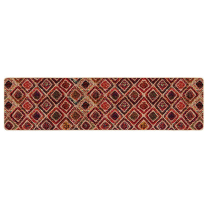 Rug Runner MARSA Multicolour 80 x 350 cm Polyester and PVC