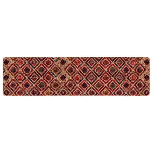 Rug Runner MARSA Multicolour 80 x 400 cm Polyester and PVC