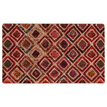 Rug Runner MARSA Multicolour 100 x 150 cm Polyester and PVC