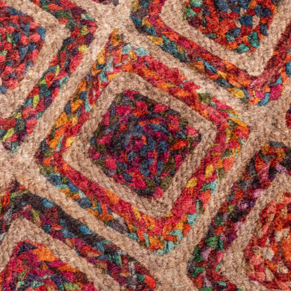 Rug Runner MARSA Multicolour 100 x 200 cm Polyester and PVC