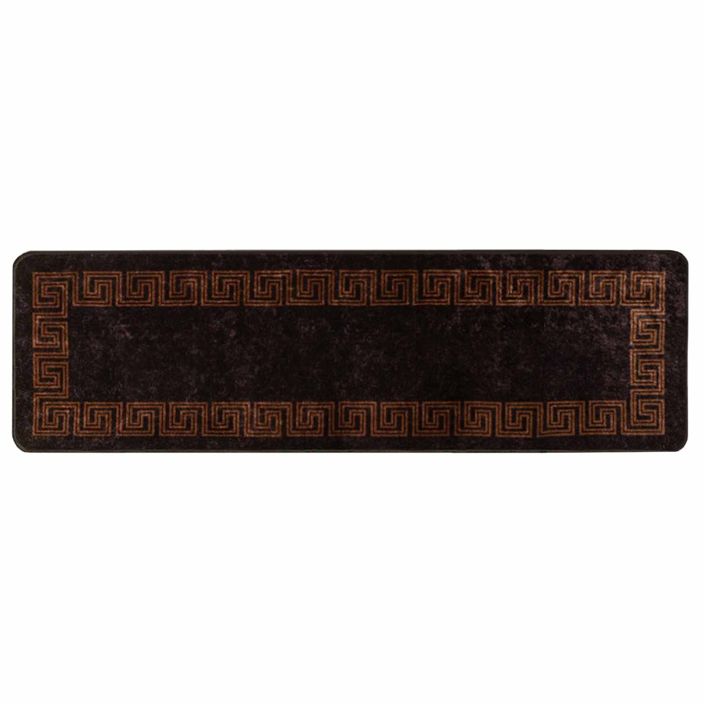 Rug Runner MARSA Black 50 x 150 cm Polyester and PVC