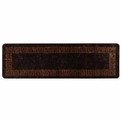 Rug Runner MARSA Black 50 x 150 cm Polyester and PVC