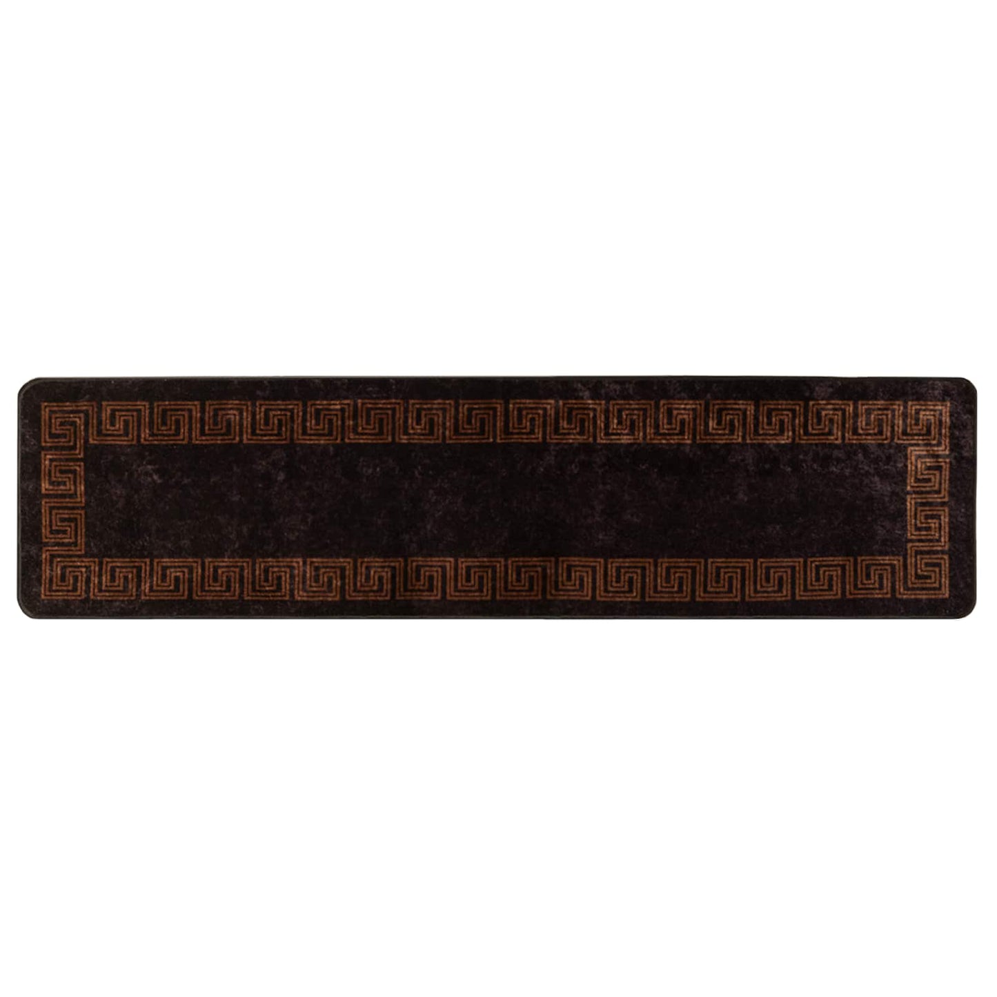 Rug Runner MARSA Black 50 x 200 cm Polyester and PVC