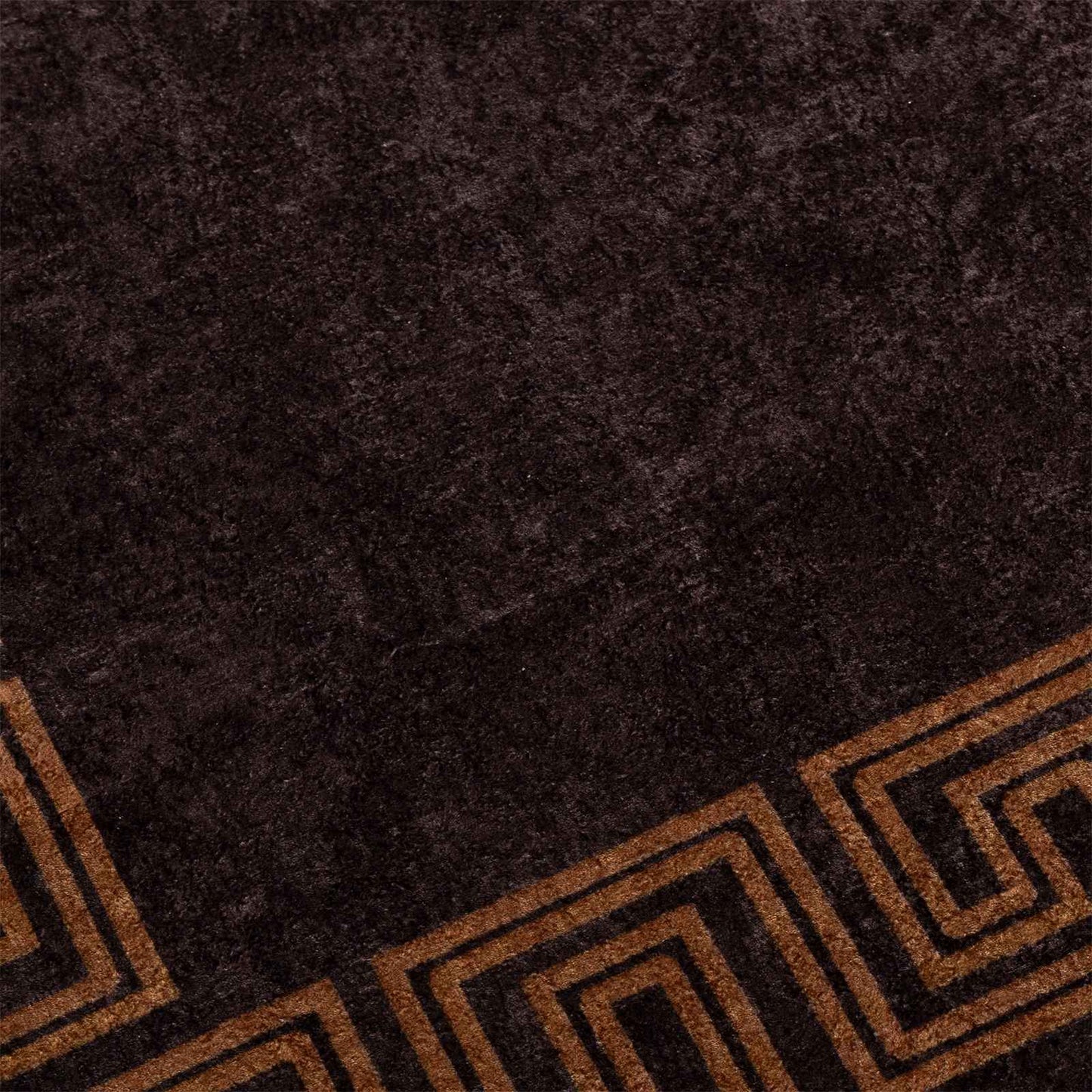 Rug Runner MARSA Black 50 x 450 cm Polyester and PVC