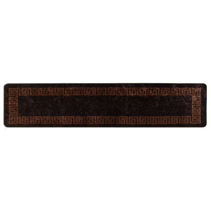 Rug Runner MARSA Black 50 x 450 cm Polyester and PVC