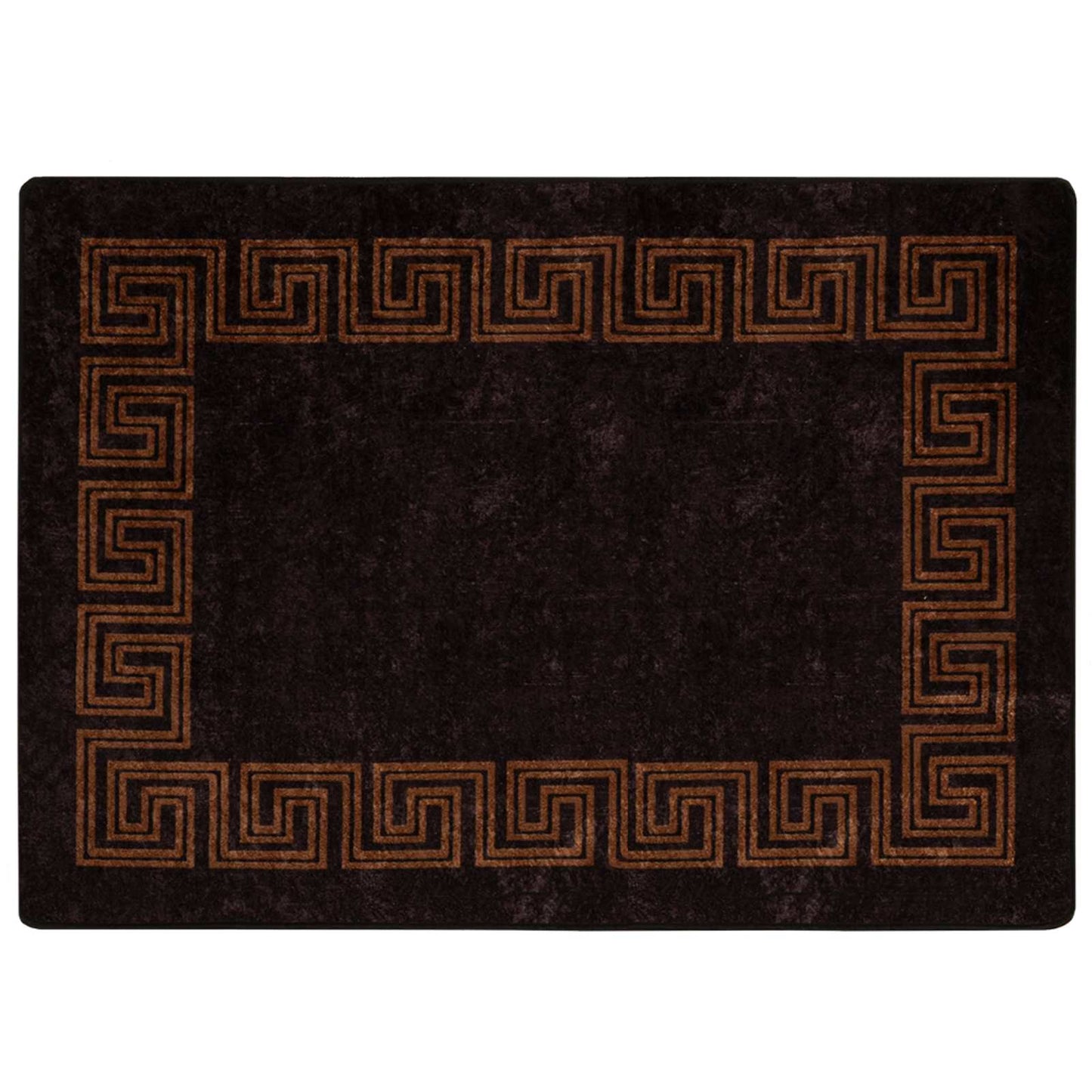 Rug Runner MARSA Black 100 x 150 cm Polyester and PVC