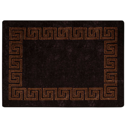 Rug Runner MARSA Black 100 x 150 cm Polyester and PVC