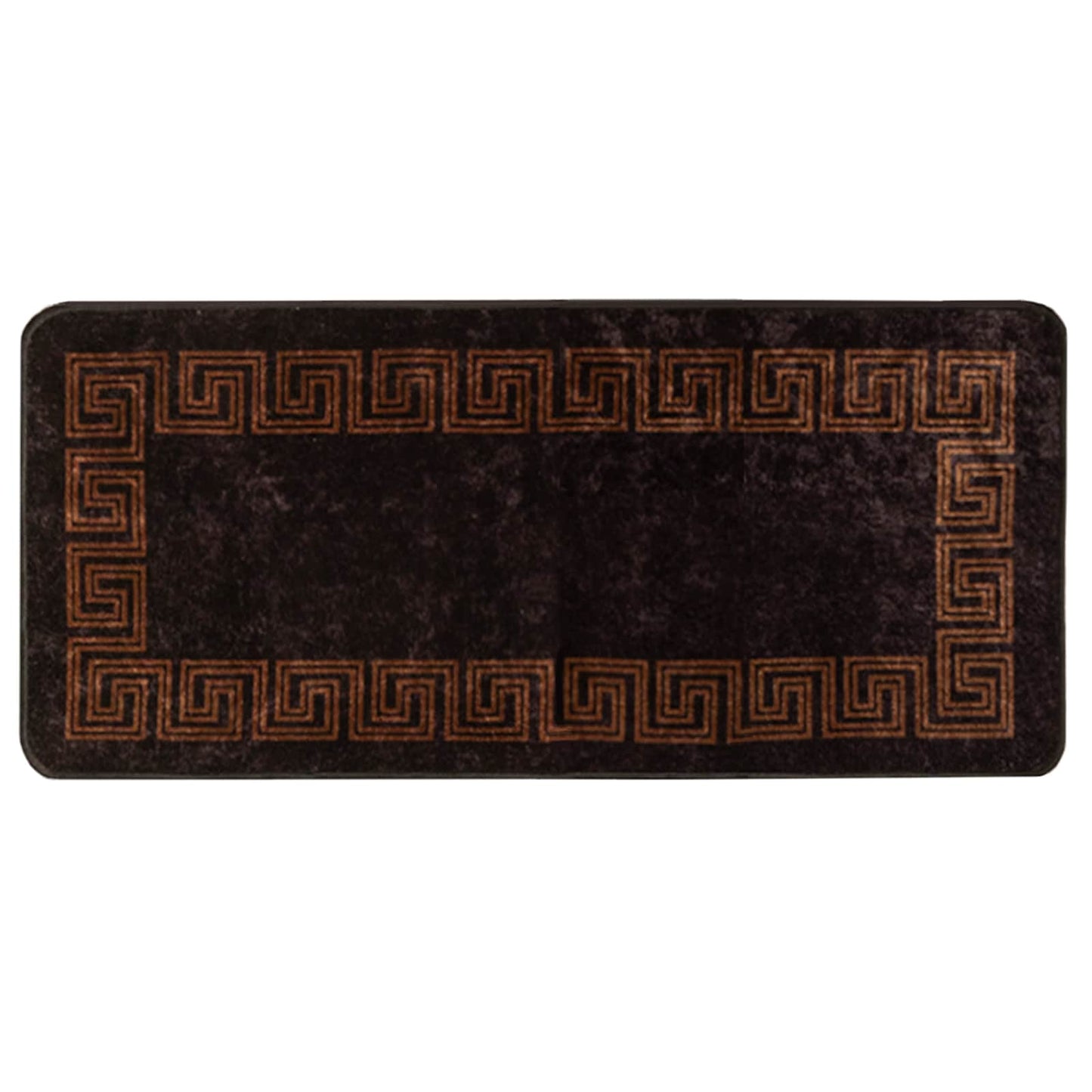 Rug Runner MARSA Black 100 x 200 cm Polyester and PVC