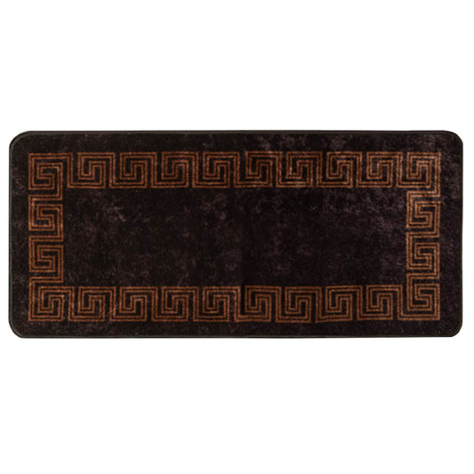 Rug Runner MARSA Black 100 x 200 cm Polyester and PVC