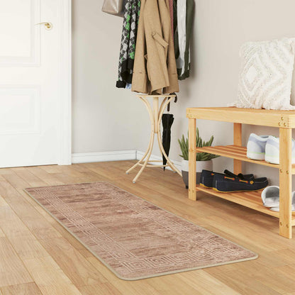 Rug Runner MARSA White 50 x 100 cm Polyester and PVC