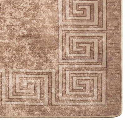 Rug Runner MARSA White 50 x 200 cm Polyester and PVC