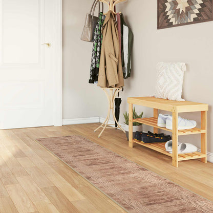 Rug Runner MARSA White 50 x 300 cm Polyester and PVC