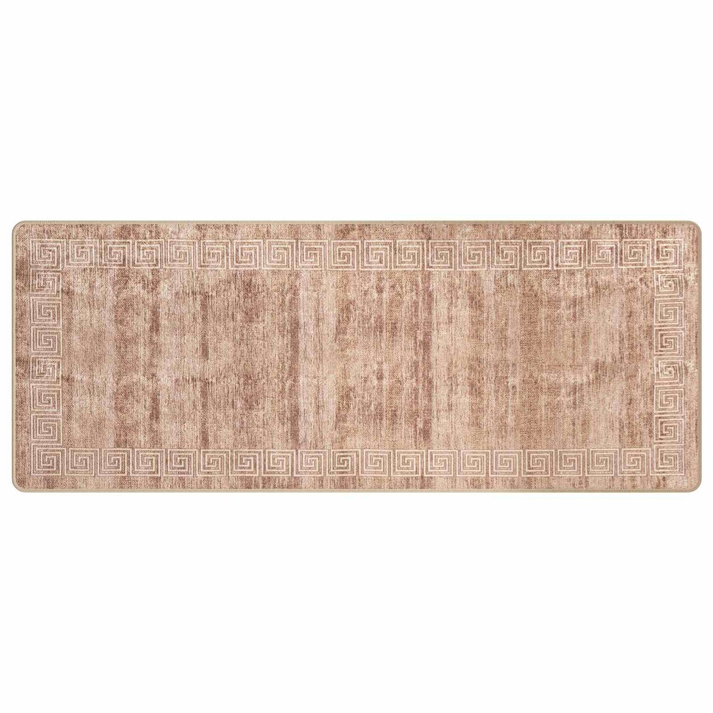 Rug Runner MARSA White 80 x 200 cm Polyester and PVC