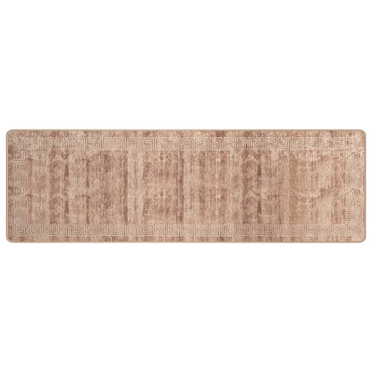 Rug Runner MARSA White 80 x 450 cm Polyester and PVC