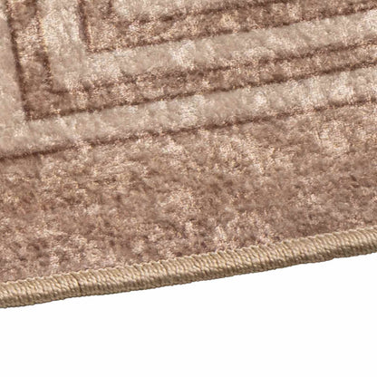 Rug Runner MARSA White 100 x 100 cm Polyester and PVC