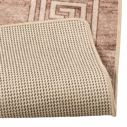 Rug Runner MARSA White 100 x 100 cm Polyester and PVC