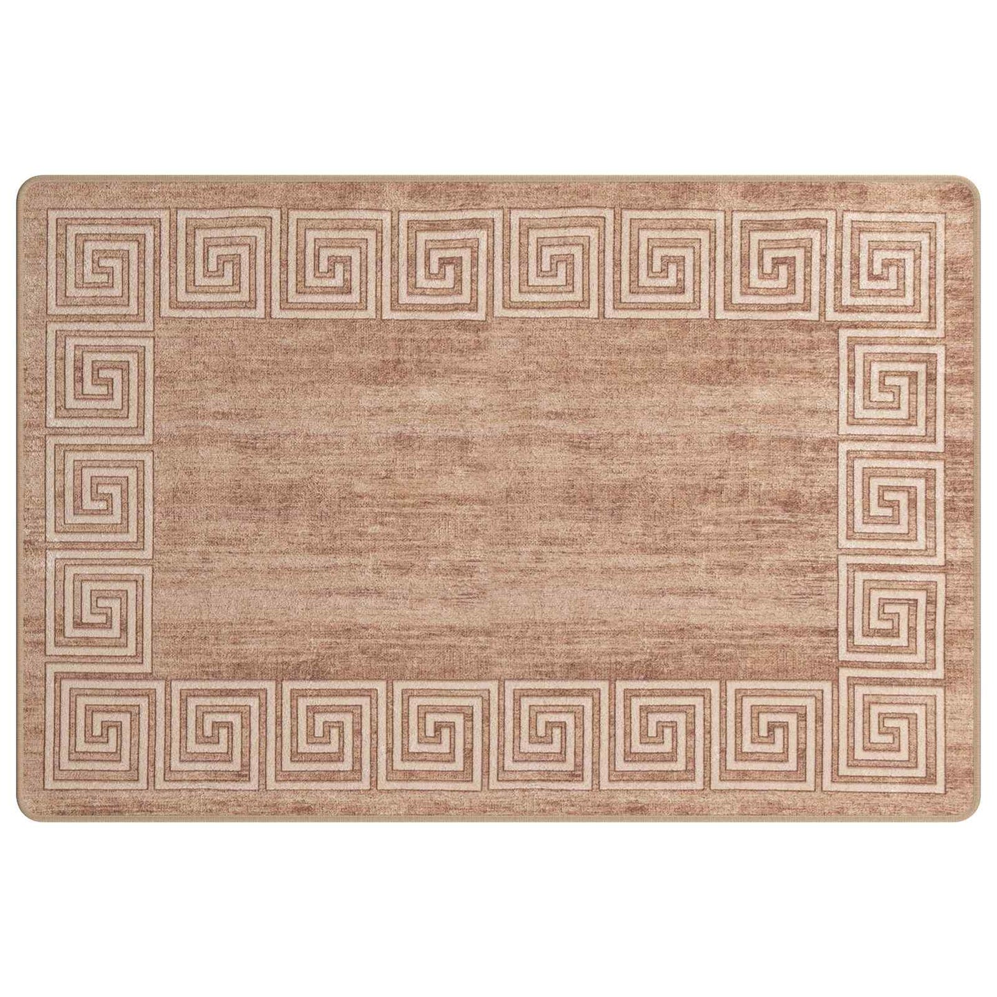 Rug Runner MARSA White 100 x 150 cm Polyester and PVC