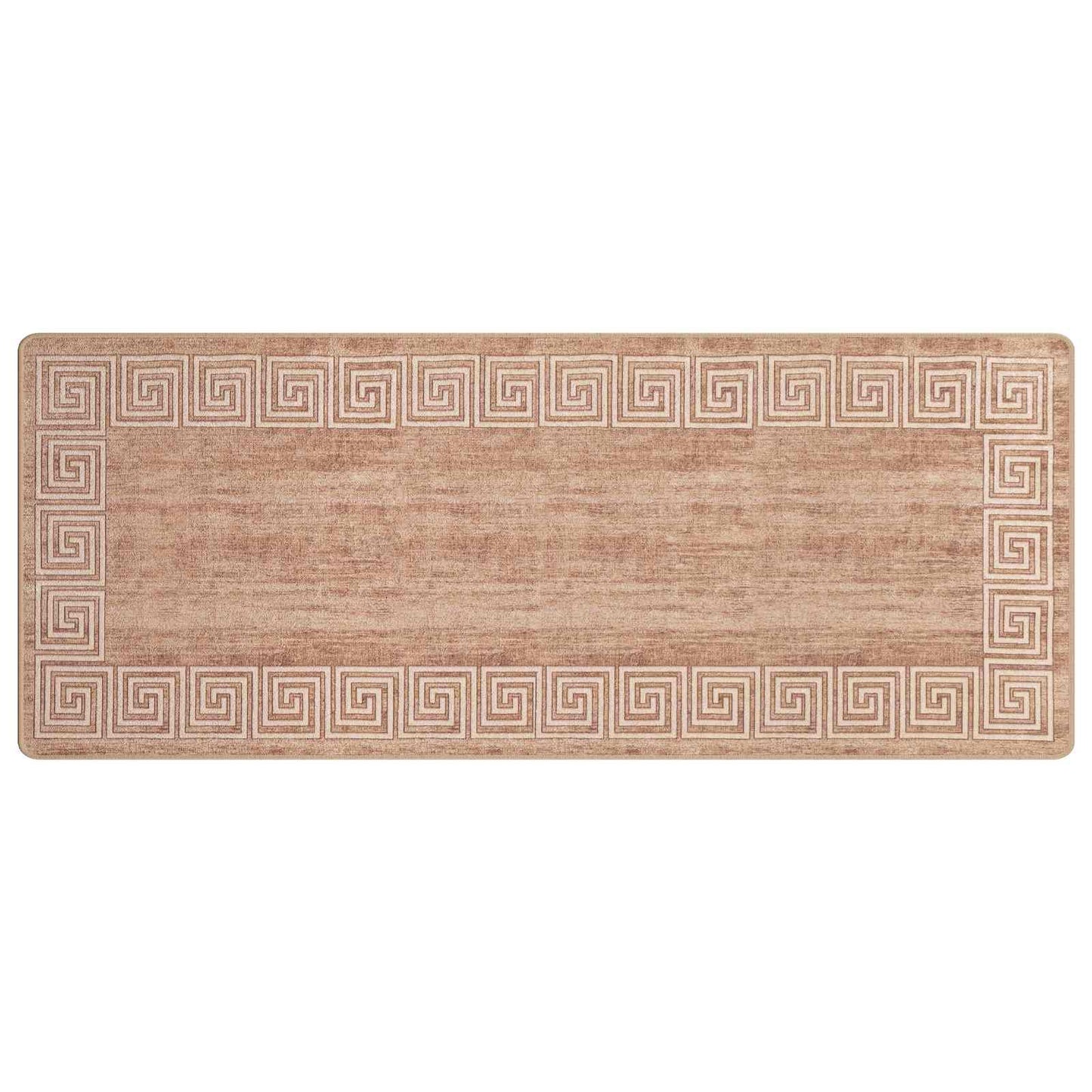 Rug Runner MARSA White 100 x 300 cm Polyester and PVC