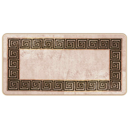 Rug Runner MARSA Black 50 x 100 cm Polyester and PVC