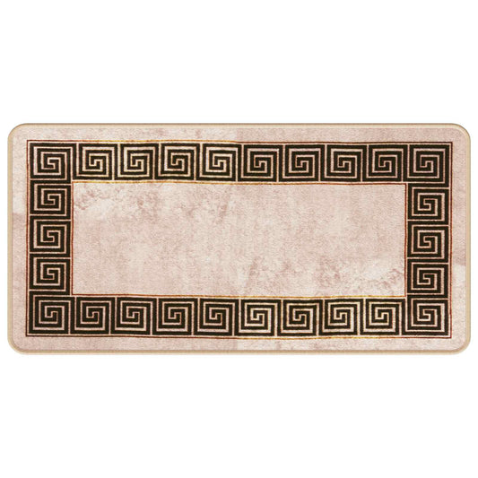 Rug Runner MARSA Black 50 x 100 cm Polyester and PVC