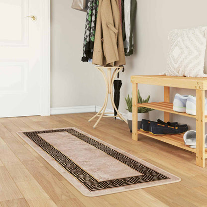 Rug Runner MARSA Black 50 x 150 cm Polyester and PVC