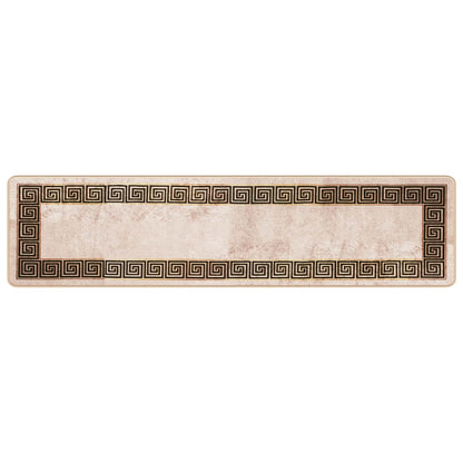 Rug Runner MARSA Black 50 x 200 cm Polyester and PVC