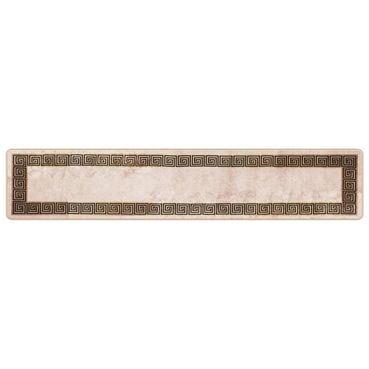 Rug Runner MARSA Black 50 x 250 cm Polyester and PVC