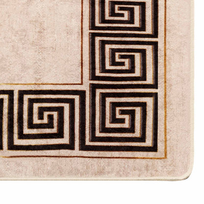 Rug Runner MARSA Black 50 x 450 cm Polyester and PVC