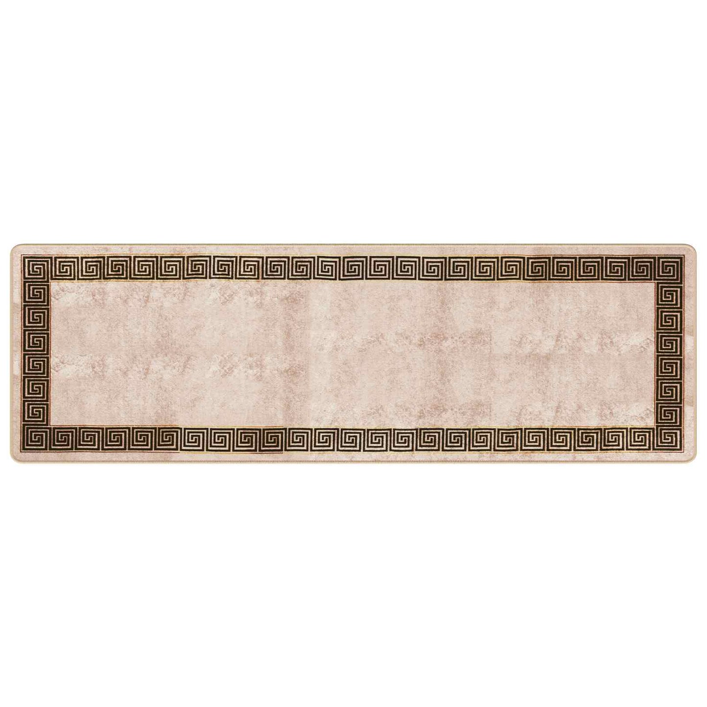 Rug Runner MARSA Black 80 x 250 cm Polyester and PVC