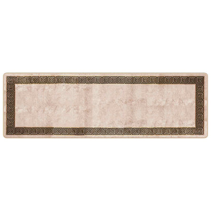 Rug Runner MARSA Black 80 x 250 cm Polyester and PVC