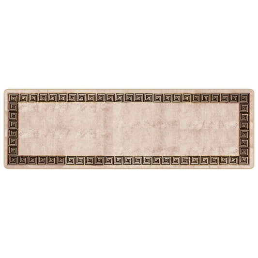 Rug Runner MARSA Black 80 x 250 cm Polyester and PVC