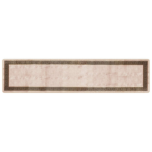 Rug Runner MARSA Black 80 x 350 cm Polyester and PVC