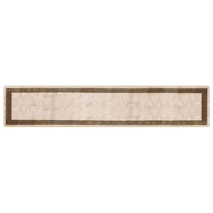 Rug Runner MARSA Black 80 x 400 cm Polyester and PVC