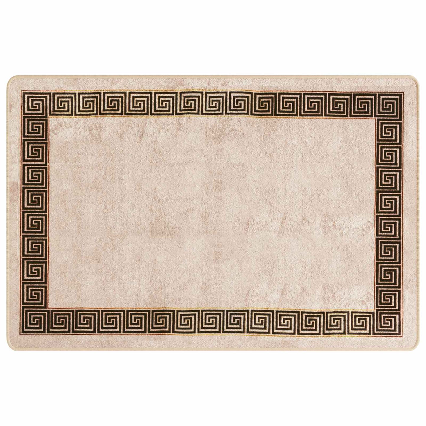 Rug Runner MARSA Black 100 x 150 cm Polyester and PVC