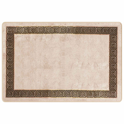 Rug Runner MARSA Black 100 x 150 cm Polyester and PVC
