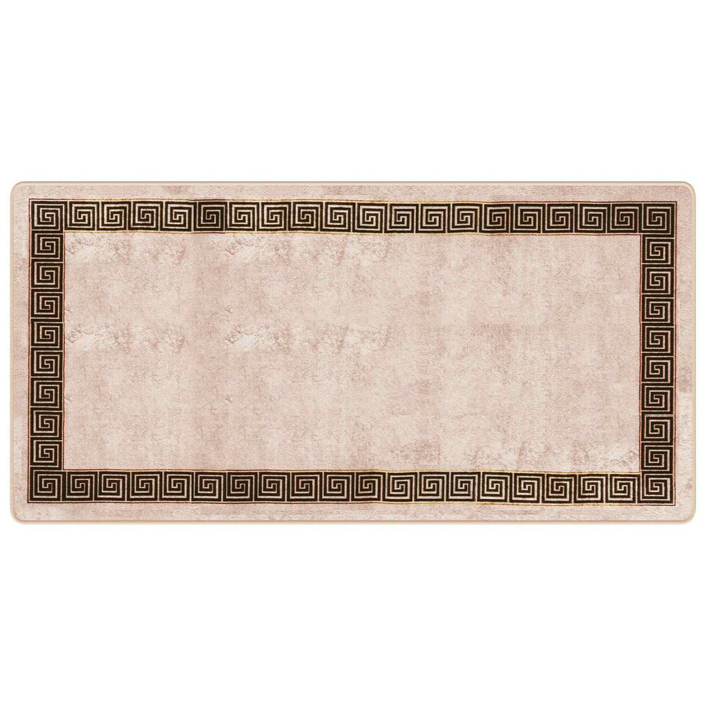 Rug Runner MARSA Black 100 x 200 cm Polyester and PVC