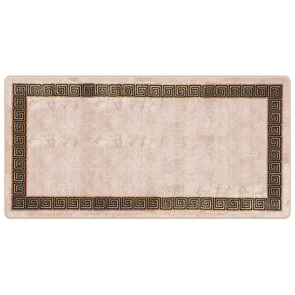 Rug Runner MARSA Black 100 x 200 cm Polyester and PVC