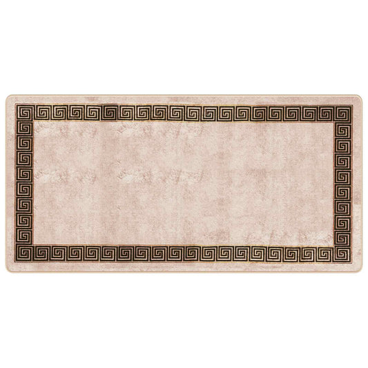 Rug Runner MARSA Black 100 x 200 cm Polyester and PVC