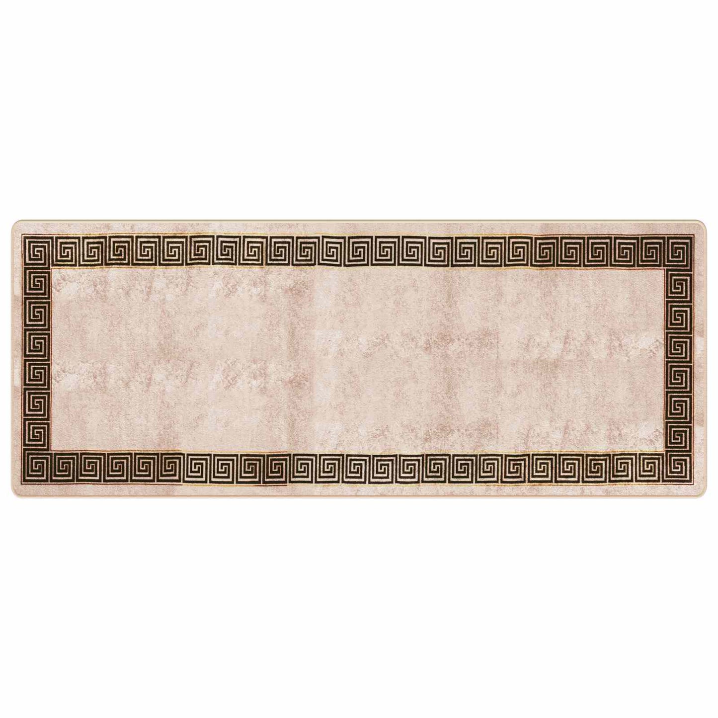 Rug Runner MARSA Black 100 x 250 cm Polyester and PVC