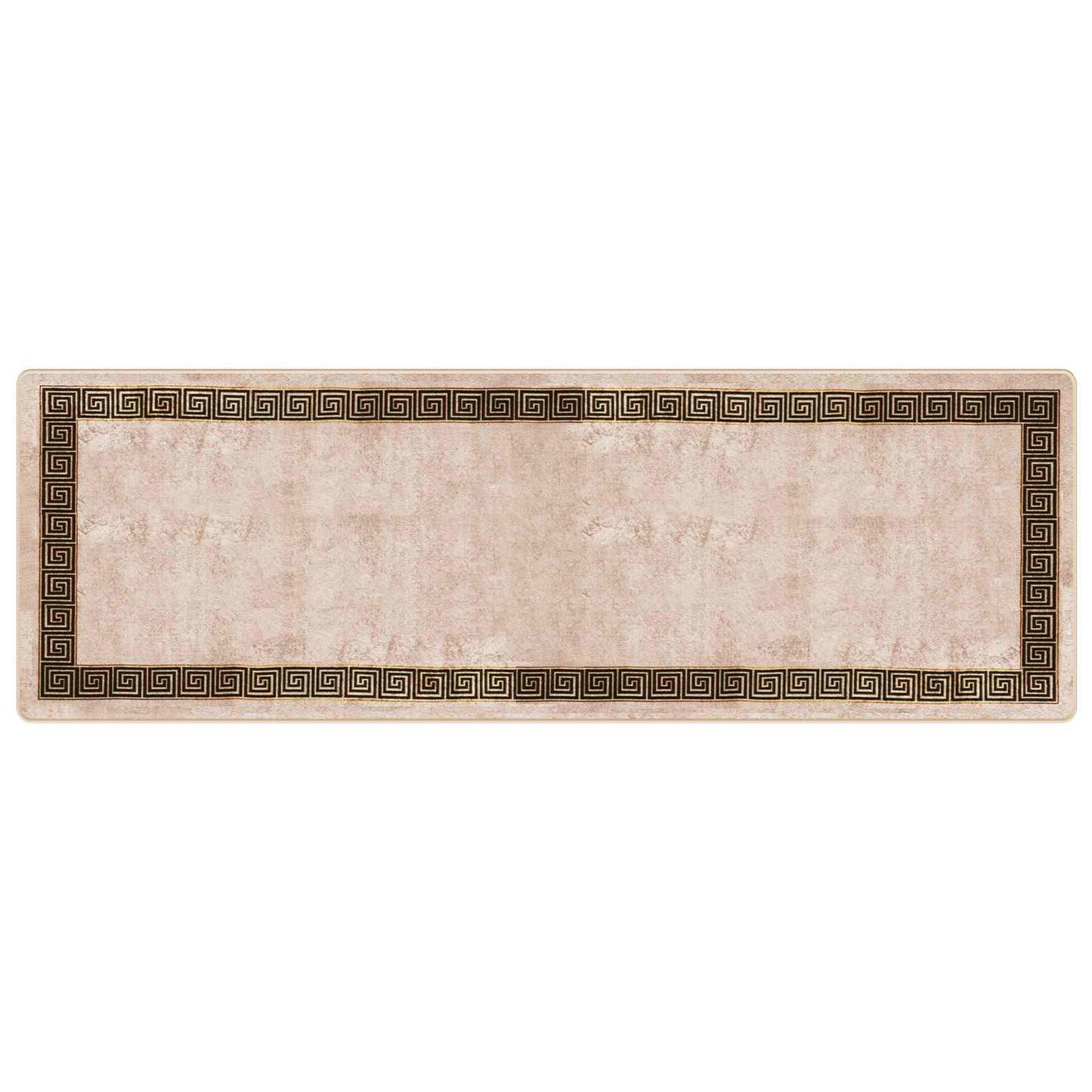 Rug Runner MARSA Black 100 x 300 cm Polyester and PVC