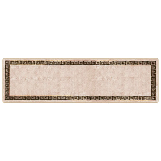 Rug Runner MARSA Black 100 x 350 cm Polyester and PVC