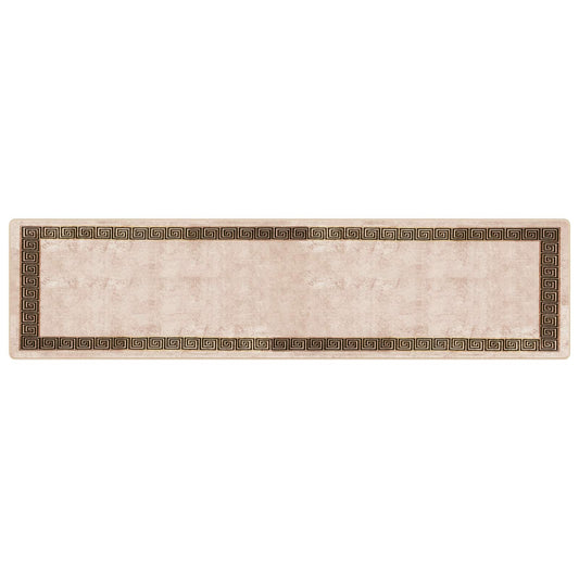 Rug Runner MARSA Black 100 x 400 cm Polyester and PVC