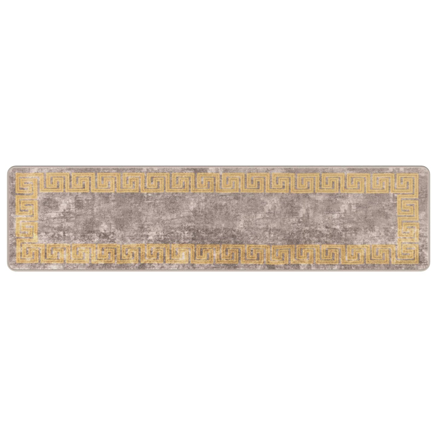 Rug Runner MARSA Grey 50 x 200 cm Polyester and PVC